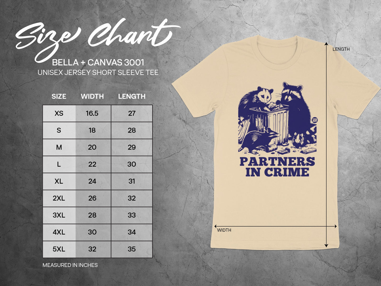 Partners In Crime Graphic T-Shirt Unisex Tee