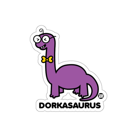 Dorkasaurus Purple Dinosaur With Glasses And Bowtie Stickers