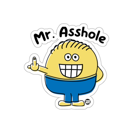 Mr. Asshole Character Sticker for Humorous Gifts