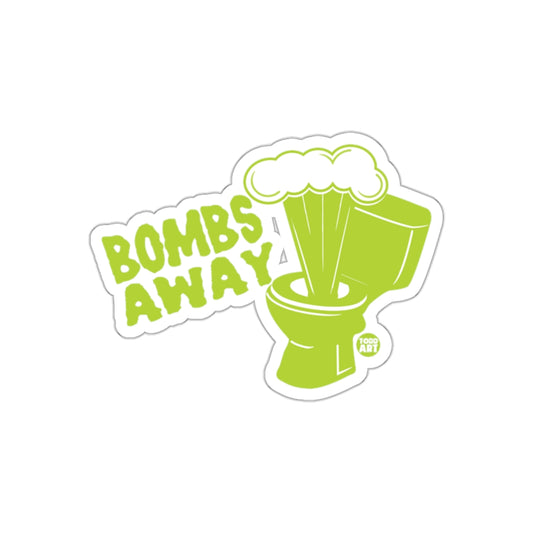 Bombs Away Toilet Humor Graphic Art Illustrated Stickers